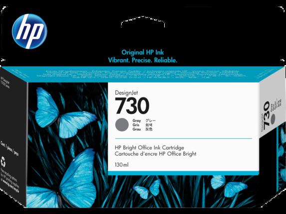 HP 730 Gray Gri 130 Ml Plotter Kartuşu P2V66A