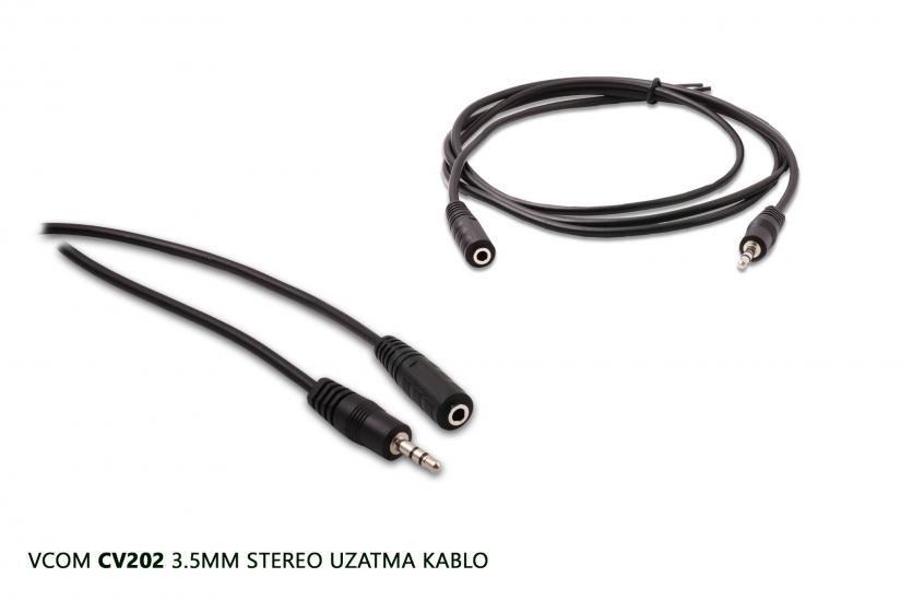 Vcom CV202 3.5mm 1.8mt Stereo Uzatma Kablo