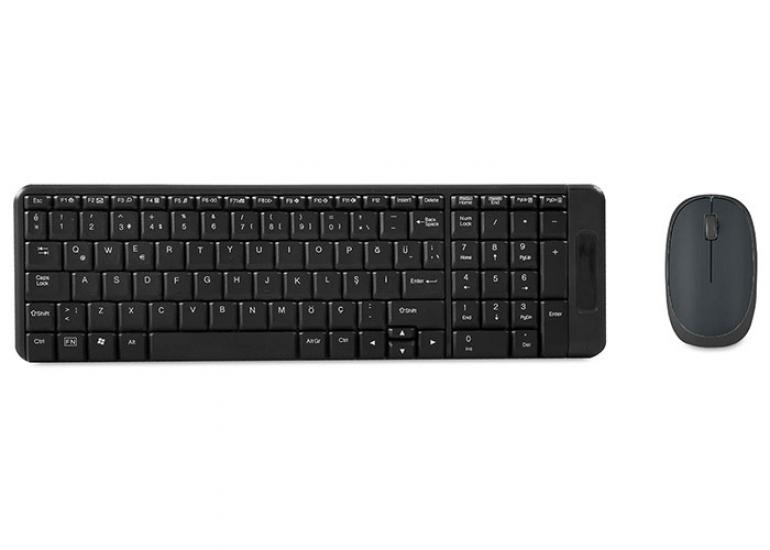Everest KM-220 Siyah Kablosuz Q Multimedia Klavye + Mouse Set