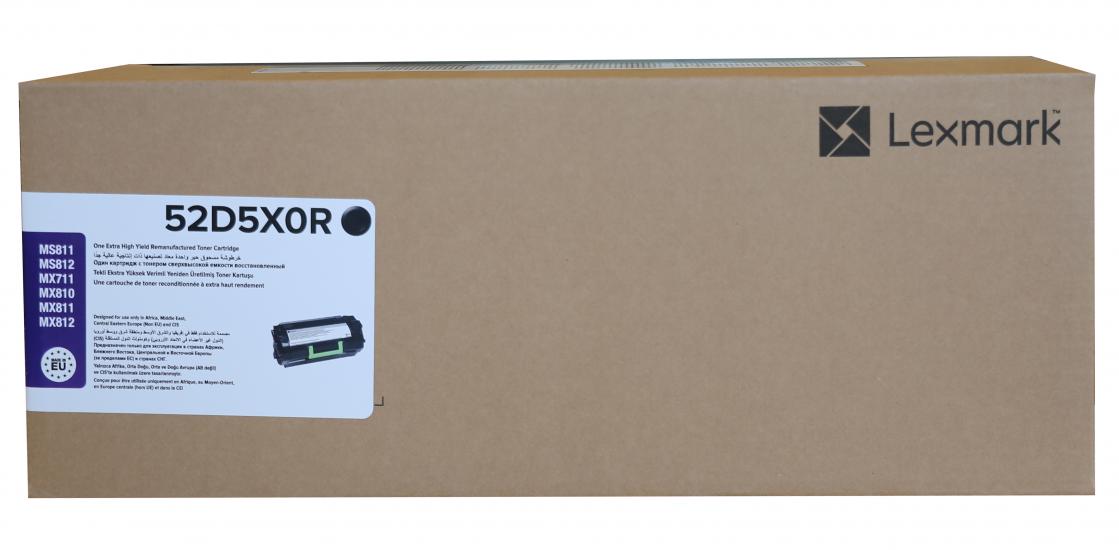Lexmark 52D5X0R 45.000 Sayfa Black Siyah Toner MS711-811-812