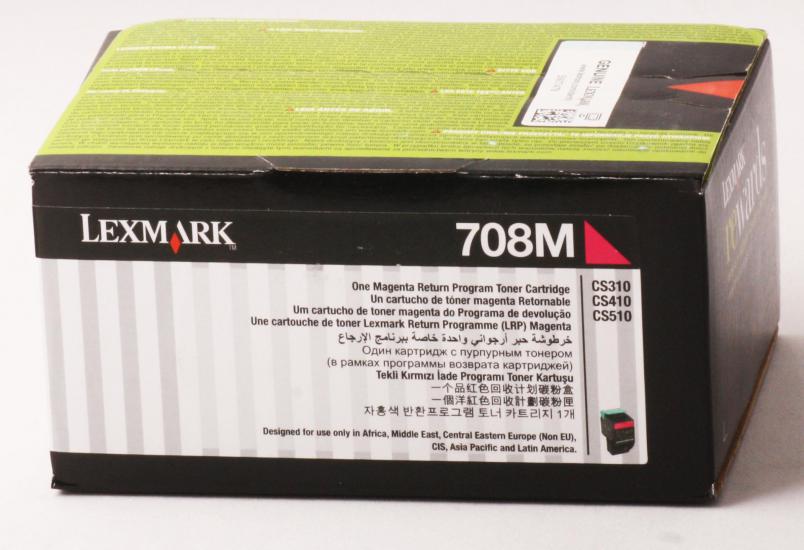 Lexmark 70C80M0 1.000 Sayfa Magenta Kırmızı Toner CS310-410-510 708M