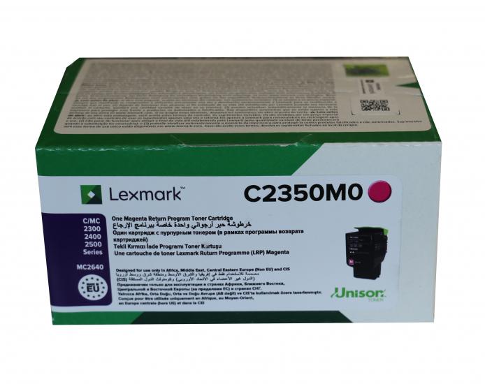 Lexmark C2350C0 1.000 Sayfa Magenta Kırmızı Toner C2325-2425-2535 MC2325-2425-2535-2640