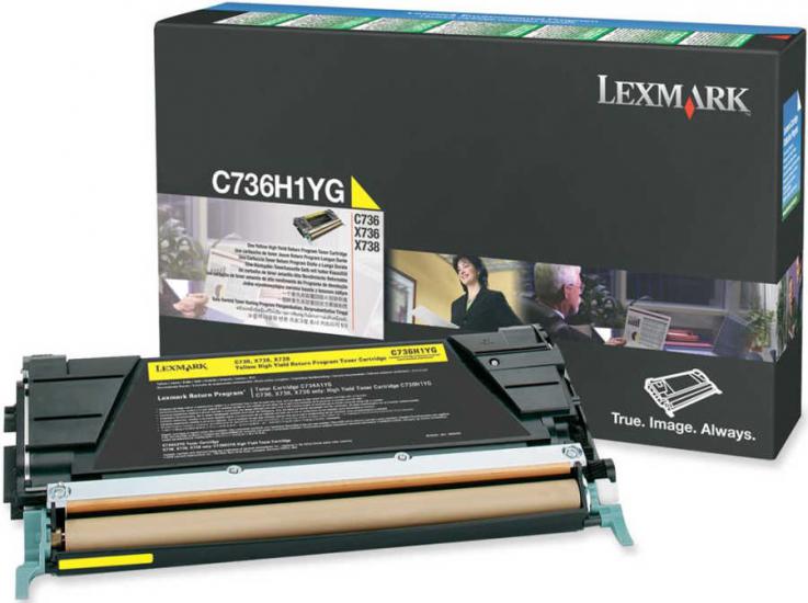 Lexmark C736H1YG 10.000 Sayfa Yellow Sarı Toner C736-X736-X738