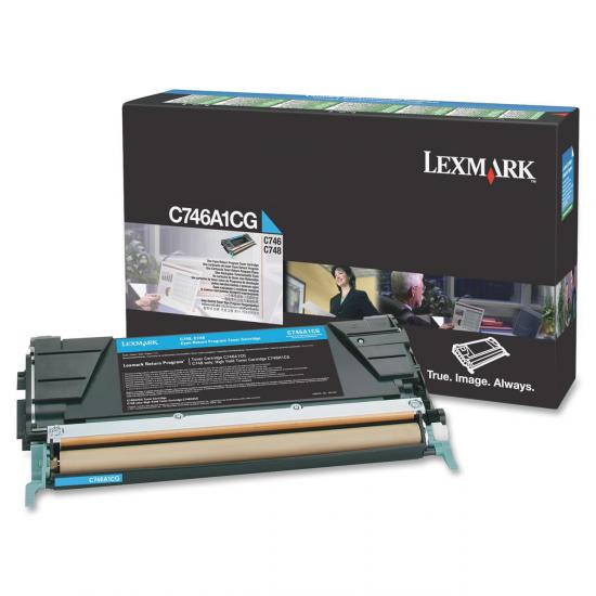 Lexmark C746A1CG 7.000 Sayfa Cyan Mavi Toner C746-748