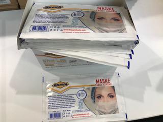 Brava 50li Lastik Halkalı 3Katlı Meltblown Tek Tek Ambalajlı