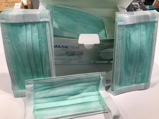 Maskten 50li Yeşil Geniş Lastikli Meltblown Cerrahi Maske