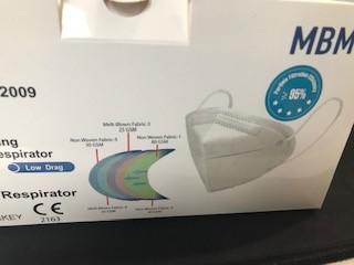 Mbm 20li N95 En149:2001+A1 2009 Maske