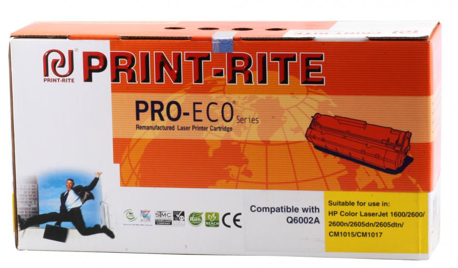 Print-Rite Hp Q6002A Sarı Muadil Toner CM1015mfp-CM1017mfp-1600-2600n-2605