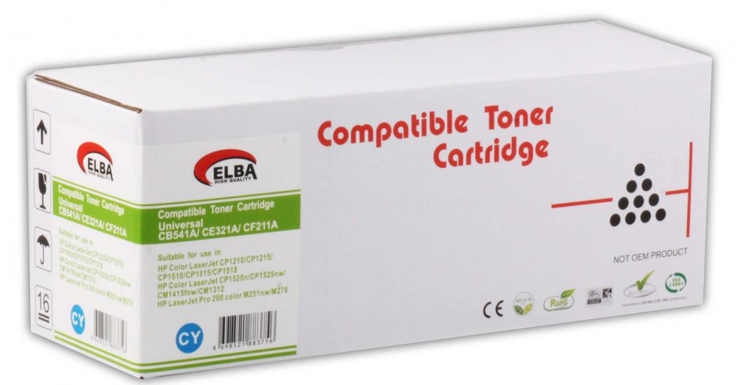Basic Hp CB541A-CE321A-CF211A Mavi Üniversal Muadil Toner