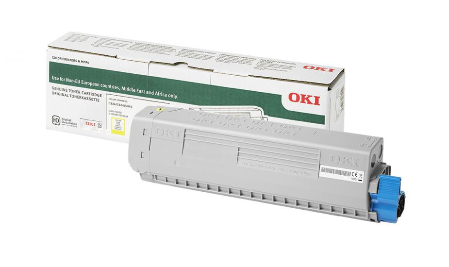 Oki C824-834-844 5bin Sayfa Yellow Sarı Toner 47095705