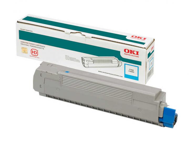 Oki C824-834-844 5bin Sayfa Cyan Mavi Toner 47095707