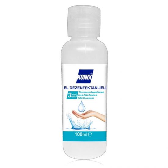 Konix El Dezenfekte Jeli 100Ml Durulama Gerektirmez Cildi Kurutmaz Hızlı Etkili (iadesiz)