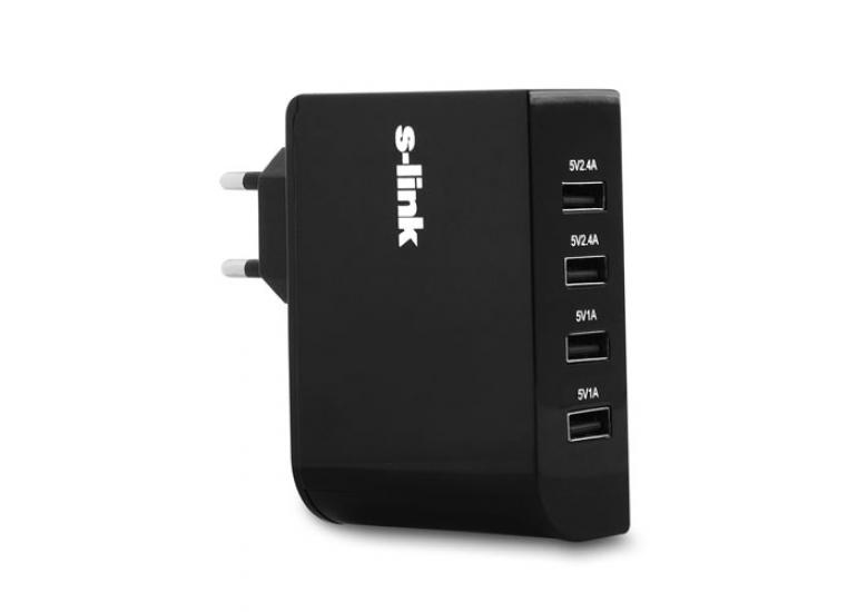 S-link SL-M11 6.8 4 Port Akıllı Telefon Ve Tablet Port Ev Şarj Adaptör