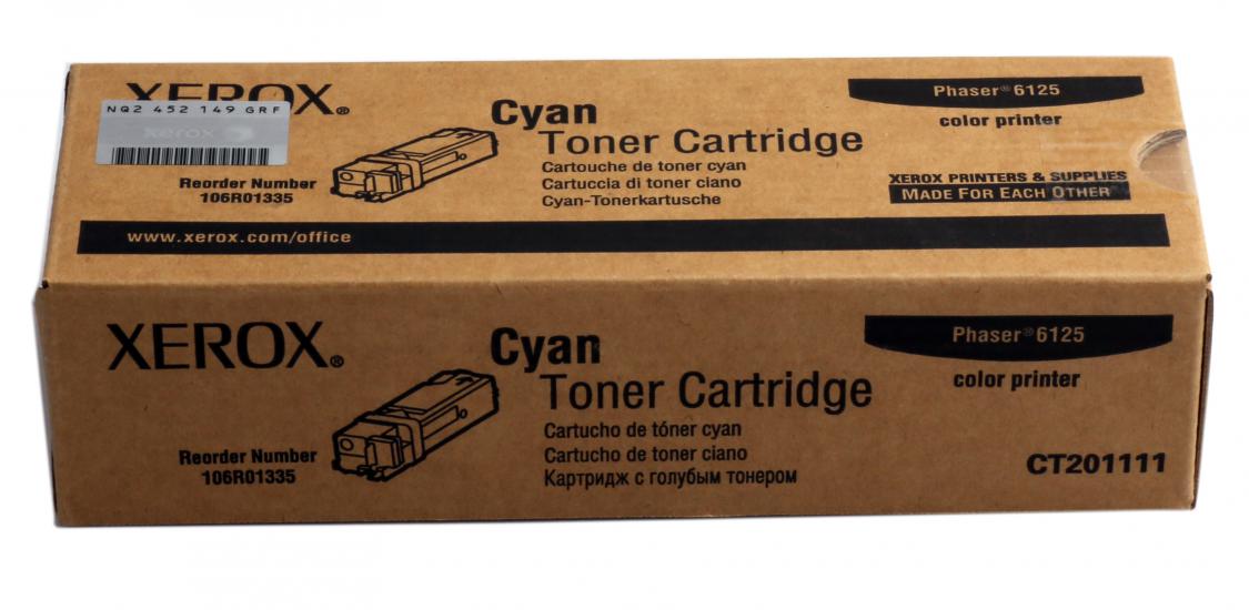 Xerox 106R01335 Phaser 6125 Cyan Mavi Toner 1.000 Sayfa