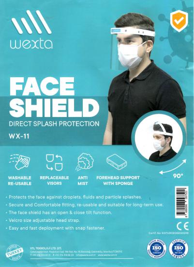 Wexta WX-11 Yüz Koruyucu Tek Camlı Siperlik