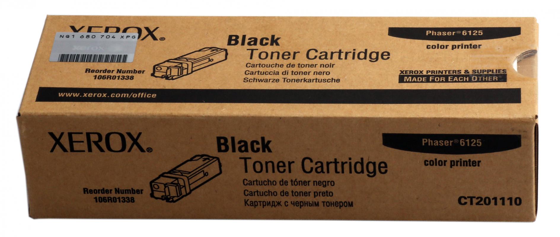 Xerox 106R01338 Phaser 6125 Black Siyah Toner 2.000 Sayfa