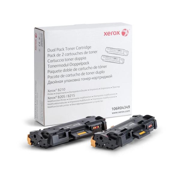 XEROX 106R04349 B210 B205 B215 Dual  Pack Toner 6000 Sayfa
